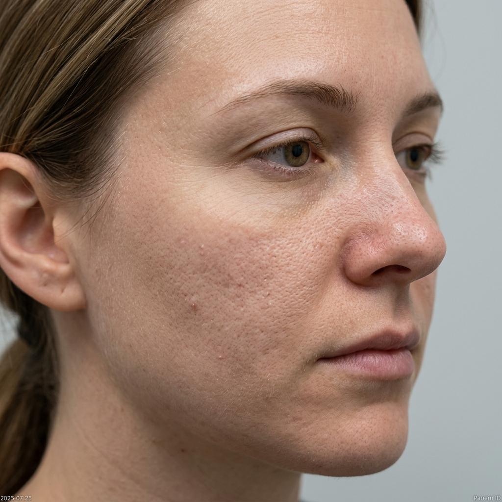 Before treatment — dull, congested texture