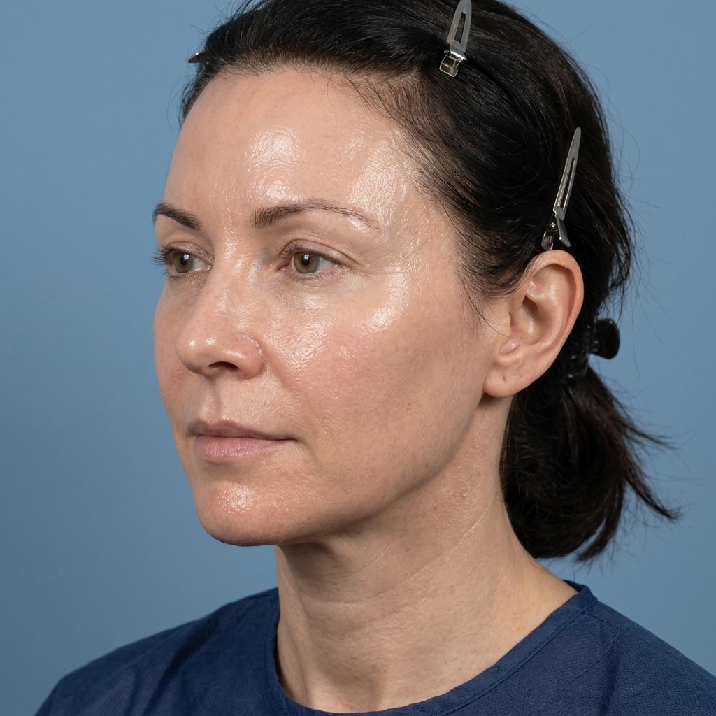 After a 6-drip course — even tone, lit-from-within glow