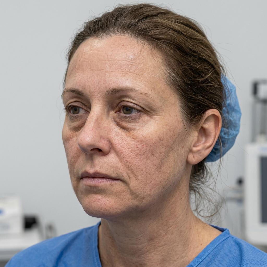 Before — dull, tired skin from oxidative stress